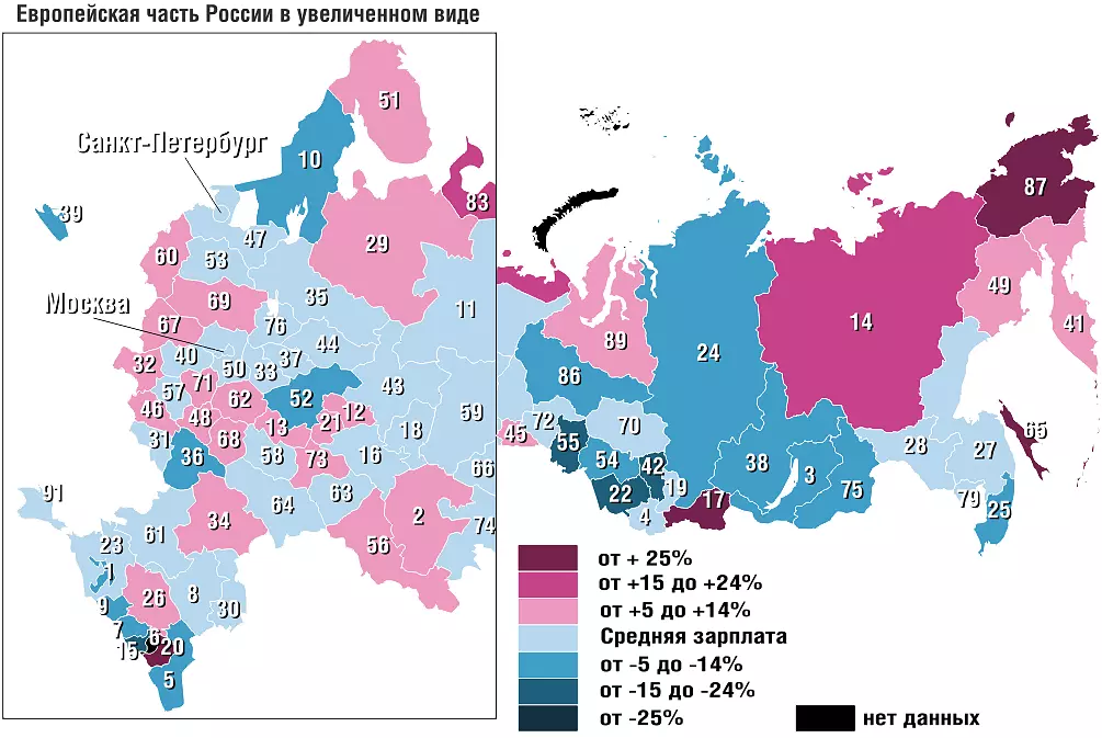 Динамика средней зарплаты сварщика по субъектам России