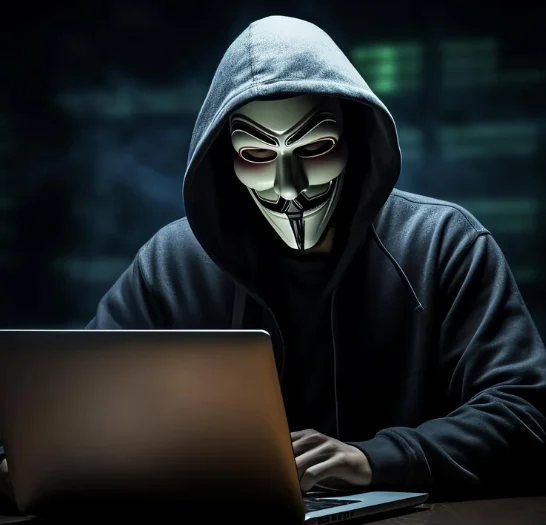 Иллюстрация из Сети: анонимный хакер с маской